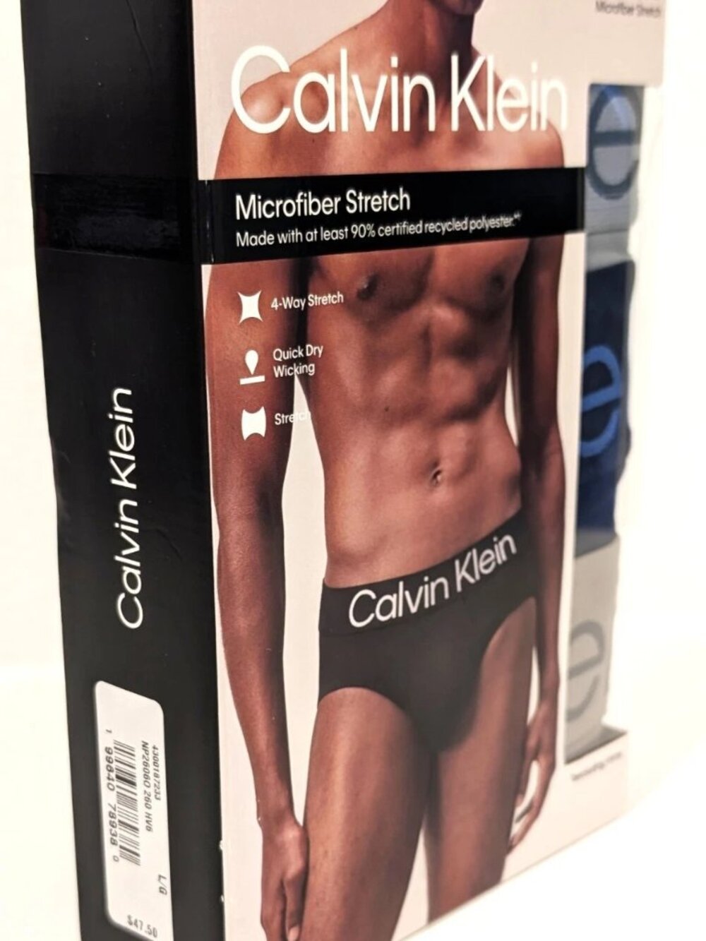 Calvin Klein Mens Microfiber Stretch Hip Briefs 3 Pack Size L New in Box